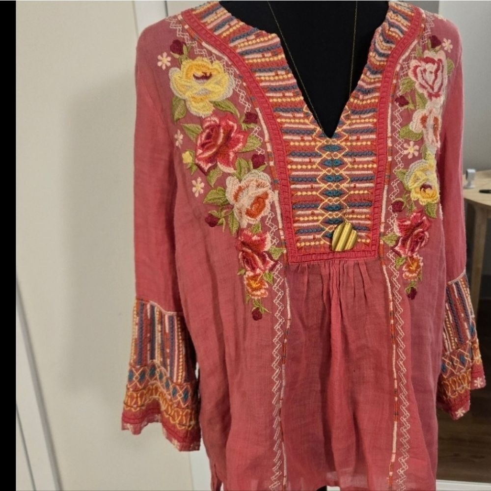 Johnny Was Workshop Tilly Flare Top - Picture 3 of 9